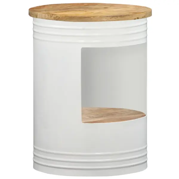 Mangopuidust kohvilaud avatud sektsiooniga, naturaalne ja valge, 43 x 55 cm – 10