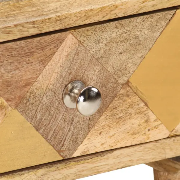 Mangopuidust öökapp ühe sahtliga, pruun, 43 x 30 x 58 cm – 7