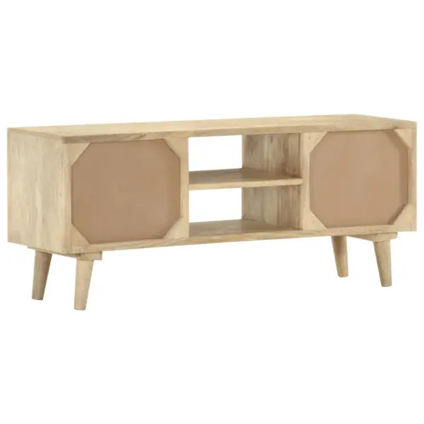 Mangopuidust telerikapp nelja sahtliga, 110 x 30 x 45 cm – 4