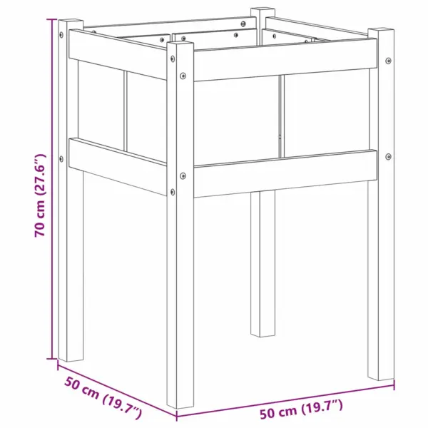 Männipuidust aia istutuskast, looduslik, 50 x 50 x 70 cm – 7