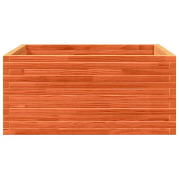 Aia taimekast männipuidust, vahapruun, 100 x 100 x 46 cm - 5