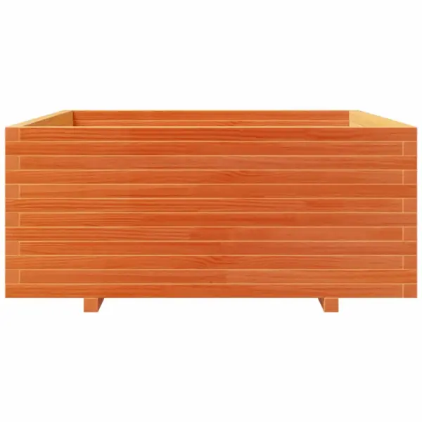 Männipuidust aia taimekast, vahapruun, 110 x 110 x 49,5 cm - 5