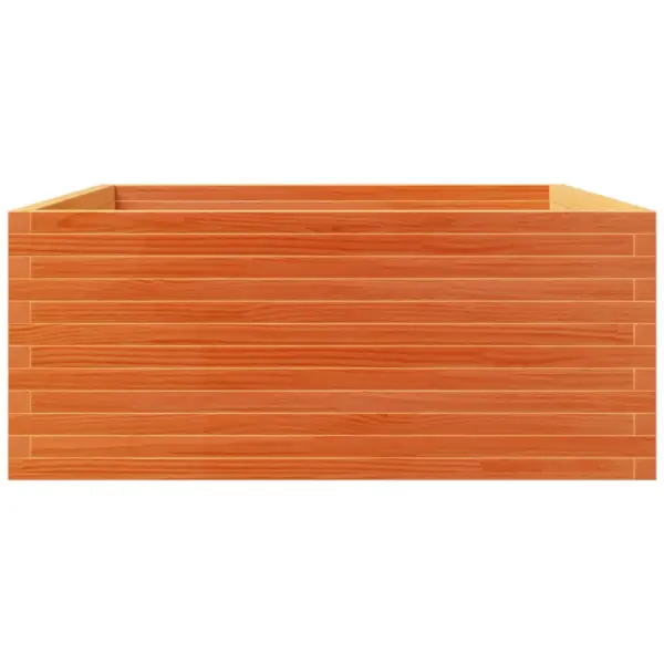 Männipuidust aia taimekast, vahapruun, 110 x 110 x 49,5 cm - 6
