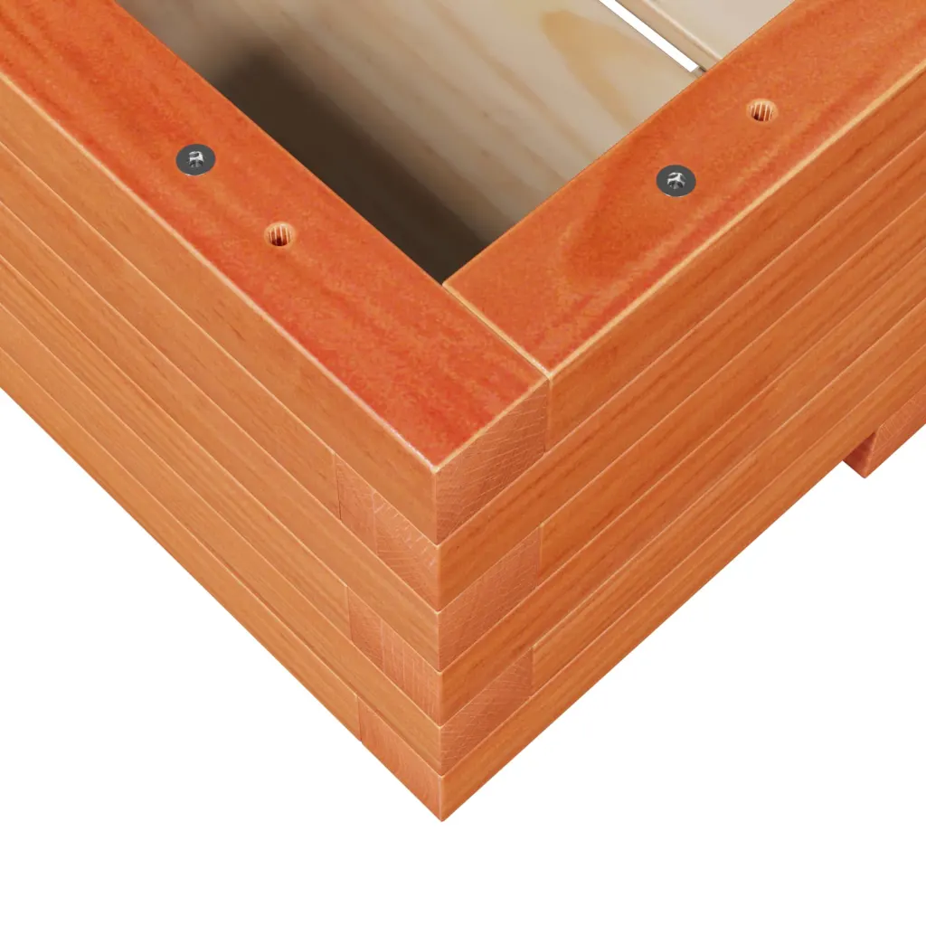Männipuidust aia taimekast, vahapruun, 110 x 60 x 26,5 cm