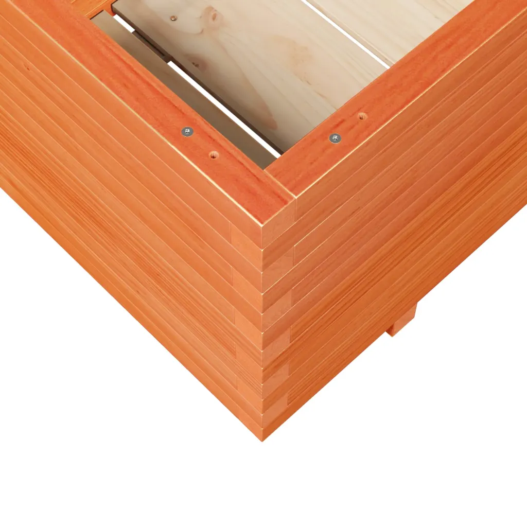 Aia taimekast, vahapruun männipuidust, 110 x 60 x 49,5 cm