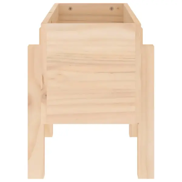 Kõrgendatud aia taimekast naturaalsest männipuidust, 62 x 30 x 38 cm – 4