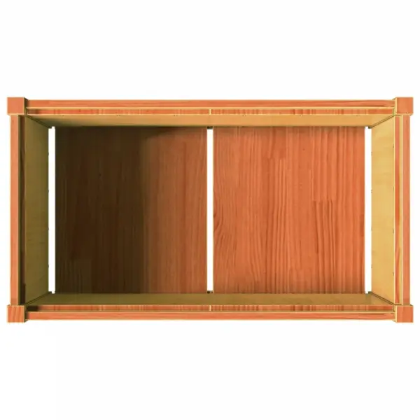 Aia taimekast männipuidust, vahapruun, 90 x 50 x 50 cm – 8