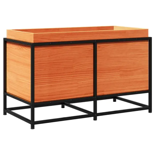 Männipuidust aia taimekast terasraamiga, vahapruun, 80 x 40 x 50 cm – 2