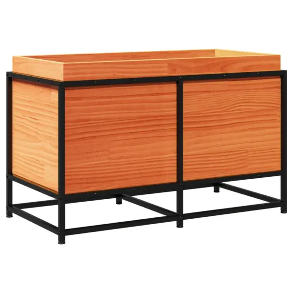 Männipuidust aia taimekast terasraamiga, vahapruun, 80 x 40 x 50 cm – 7