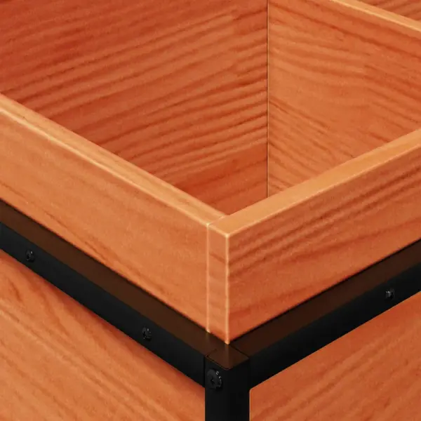 Männipuidust aia taimekast terasraamiga, vahapruun, 80 x 40 x 50 cm – 8