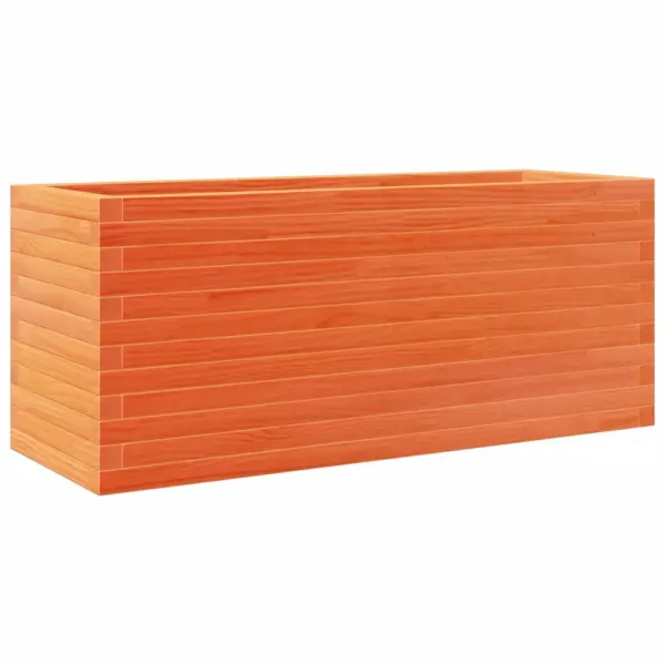 Aia taimekast männipuidust, vahapruun, 110 x 40 x 45,5 cm – 2