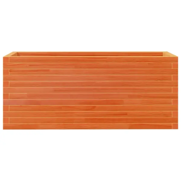 Aia taimekast männipuidust, vahapruun, 110 x 40 x 45,5 cm – 5
