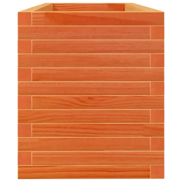 Aia taimekast männipuidust, vahapruun, 110 x 40 x 45,5 cm – 6