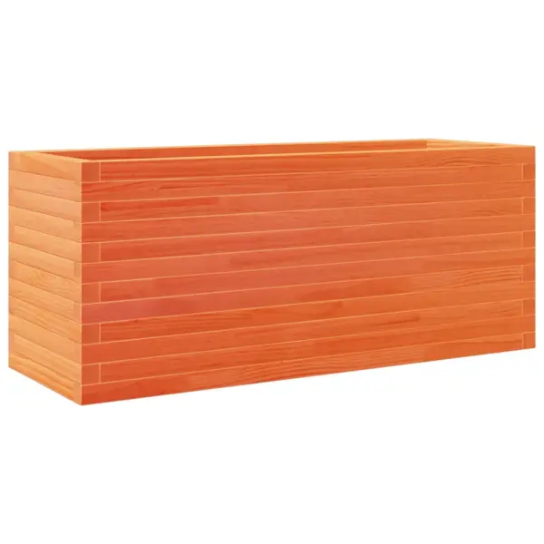 Aia taimekast männipuidust, vahapruun, 110 x 40 x 45,5 cm – 7
