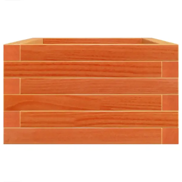 Aia taimekast avatud põhjaga, vahapruun männipuit, 70 x 40 x 23 cm – 6