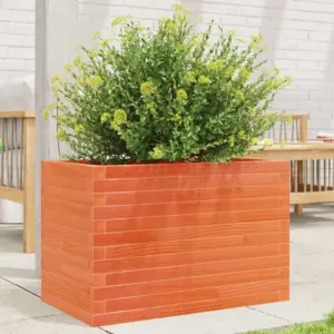 Männipuidust aia taimekast avatud põhjaga, vahapruun, 70 x 40 x 45,5 cm