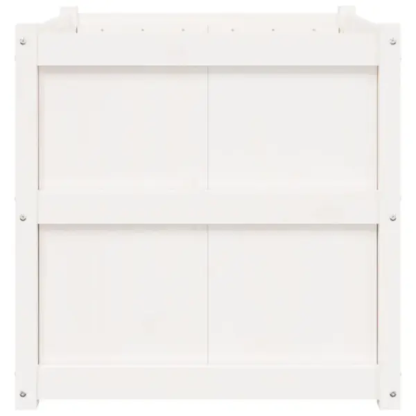 Aia taimekast, männipuidust, valge, 70 x 70 x 70 cm – 6