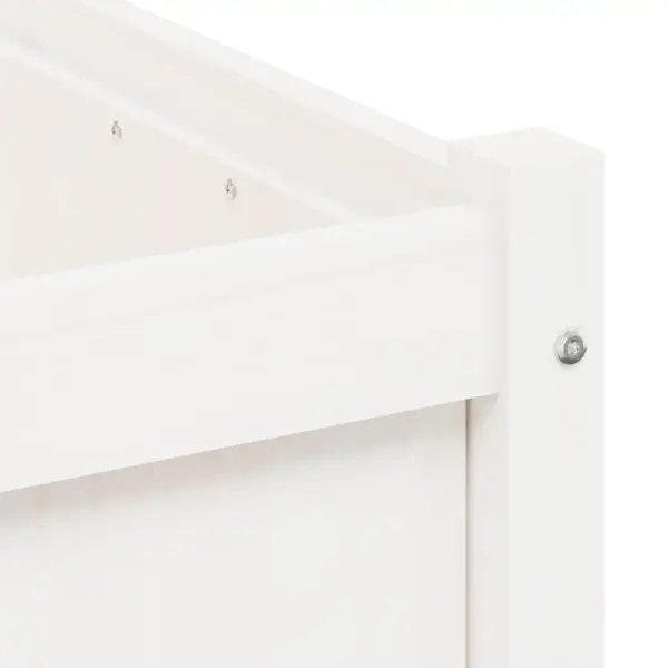 Aia taimekast, männipuidust, valge, 70 x 70 x 70 cm – 9