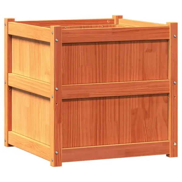 Männipuidust aia taimekastid 2 tk, vahapruun, 60 x 60 x 60 cm – 2