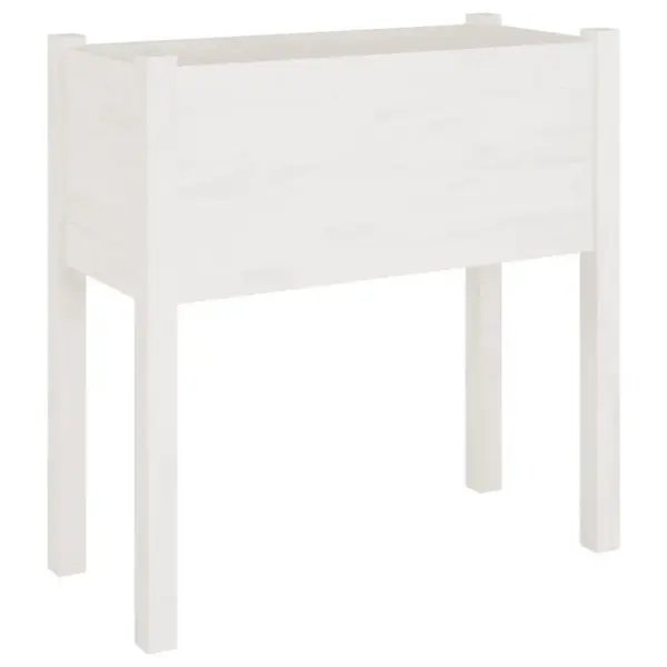 Valged männipuidust aia taimekastid, 2 tk, 70 x 31 x 70 cm – 3