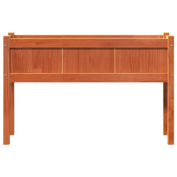 Jalgadel aia taimekast, vahapruun männipuit, 110 x 31 x 70 cm – 5