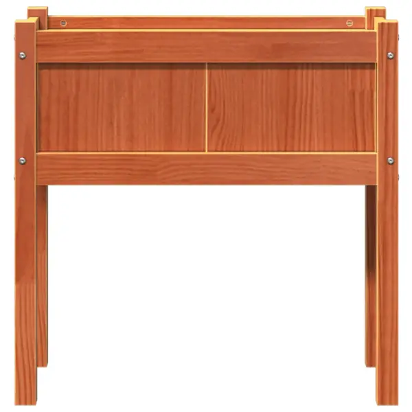 Jalgadel aia taimekast, vahapruun männipuidust, 70 x 31 x 70 cm – 5