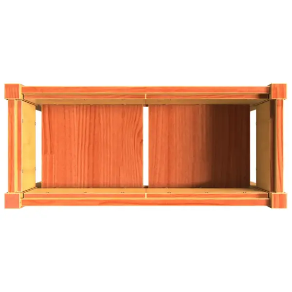 Jalgadel aia taimekast, vahapruun männipuidust, 70 x 31 x 70 cm – 8