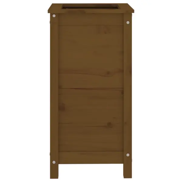 Kõrge taimekast meekarva männipuidust, 40 x 40 x 78 cm – 4