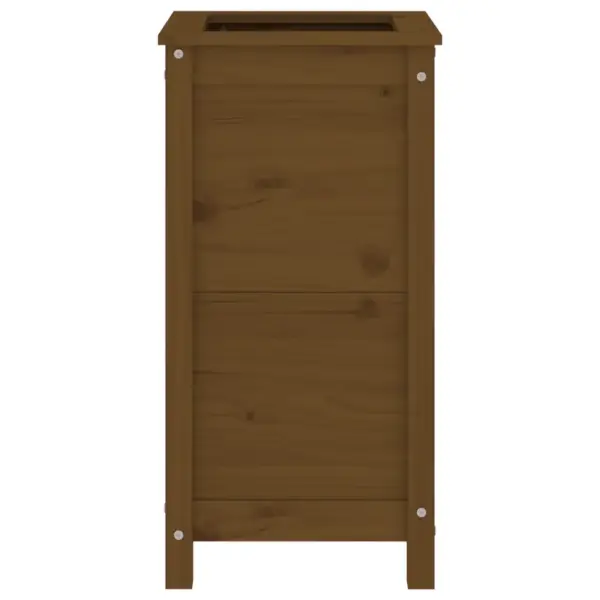 Kõrge taimekast meekarva männipuidust, 40 x 40 x 78 cm – 5