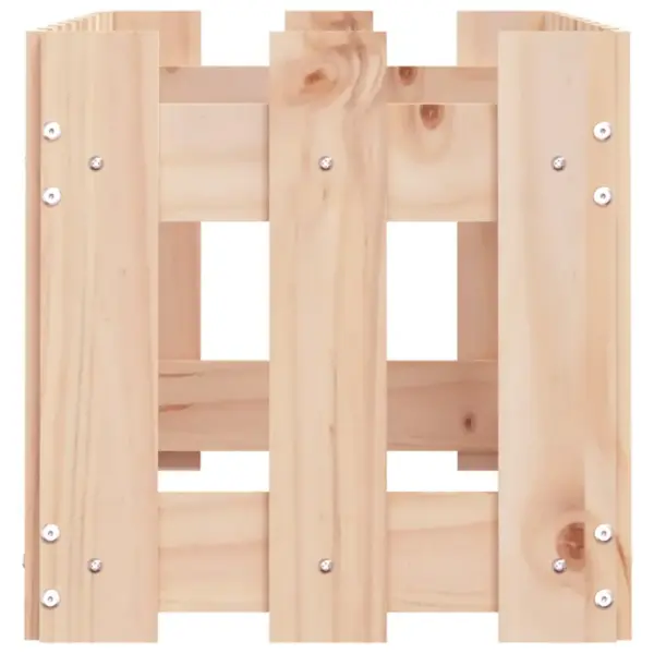 Aiapiirde stiilis kõrgendatud taimelava, töötlemata männipuit, 100 x 30 x 30 cm – 6