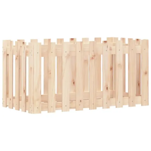 Männipuidust aiastiilis kõrgendatud taimelava, pruun, 100 x 50 x 50 cm – 2