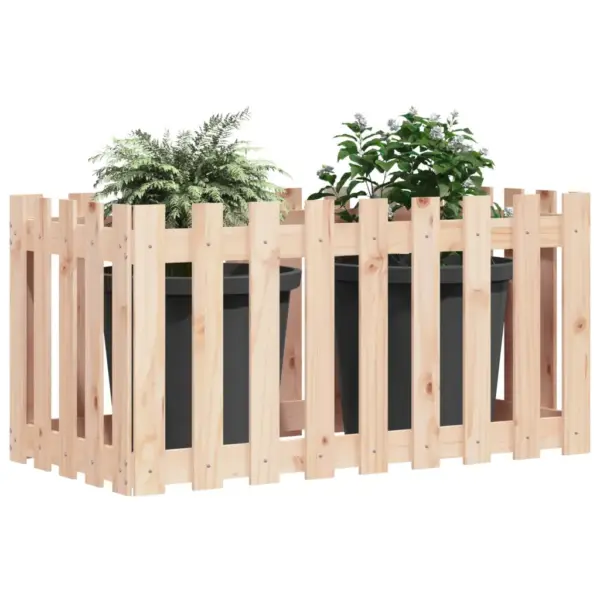 Männipuidust aiastiilis kõrgendatud taimelava, pruun, 100 x 50 x 50 cm – 3
