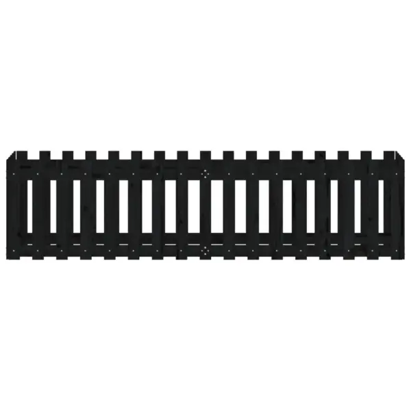 Must männipuidust kõrgendatud taimelava piirdekujundusega, 200 x 50 x 50 cm – 5