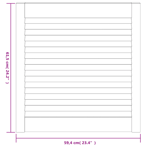 Männipuidust lamellkapiuksed, 2 tk, 61,5 x 59,4 cm – 6