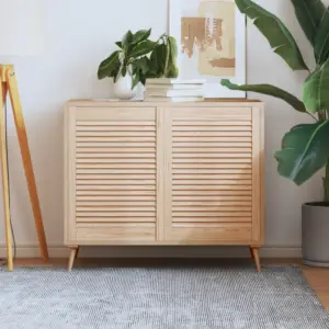 Lamellkapiuksed männipuidust, pruun, 2 tk, 69 x 49,4 cm