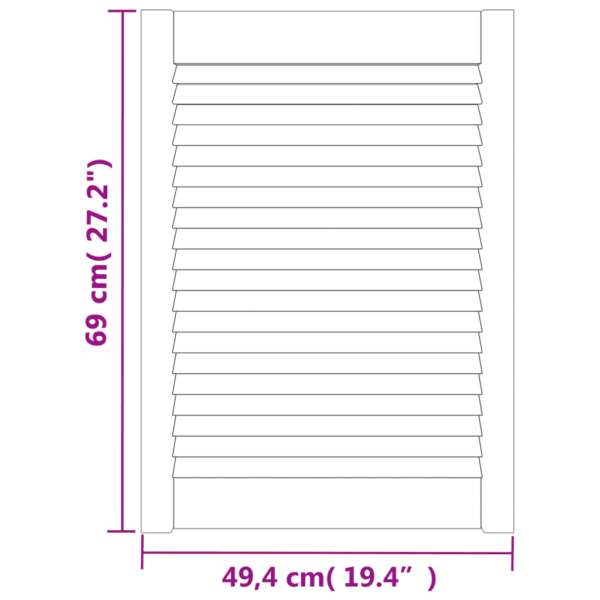 Männipuidust lamellkapiuksed, töötlemata, 4 tk, 69 x 49,4 cm – 6