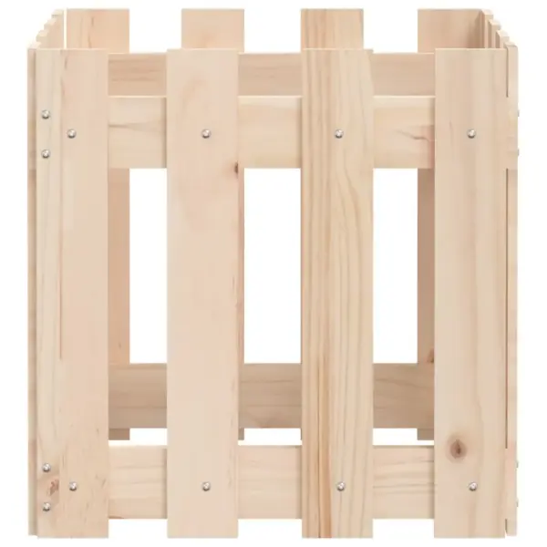 Aia disainiga männipuidust taimekast, pruun, 40 x 40 x 40 cm – 6