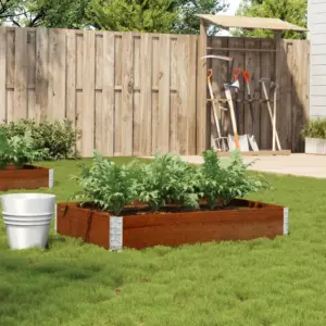 Virnastatav männipuidust aia taimekast, pruun, 120 x 80 cm