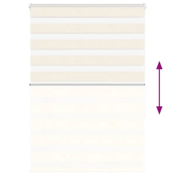 Marmorbeež päev ja öö sebraruloo kettmehhanismiga, 100 x 150 cm, polüester – 5