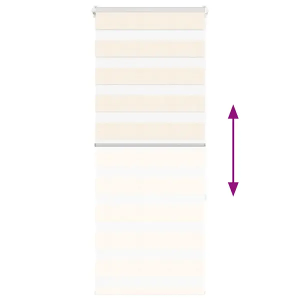 Marmorbeež sebraruloo privaatsuse ja valguse reguleerimiseks, 55 x 150 cm, kanga laius 50,9 cm, polüester – 5