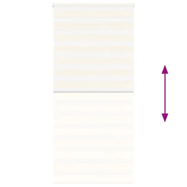 Marmorbeež triibuline sebraruloo, 95 x 200 cm, kanga laius 90,9 cm, 100% polüester – 5