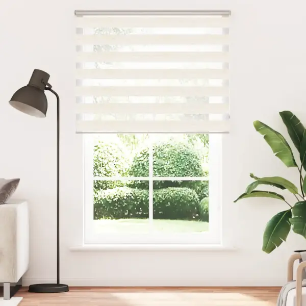 Triibuline päev-öö ruloo, marmorbeež, 140 x 200 cm, kanga laius 135,9 cm, polüester – 2