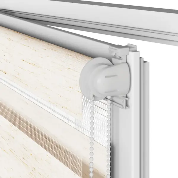 Triibuline päev-öö ruloo, marmorbeež, 140 x 200 cm, kanga laius 135,9 cm, polüester – 11