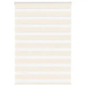 Triibuline sebraruloo aknale, marmorbeež, 105 x 150 cm, 100% polüester