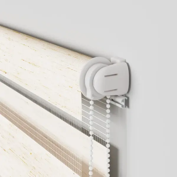 Zebra ruloo privaatsuse ja valguse reguleerimiseks, marmorbeež, 155 x 150 cm, 100% polüster – 10