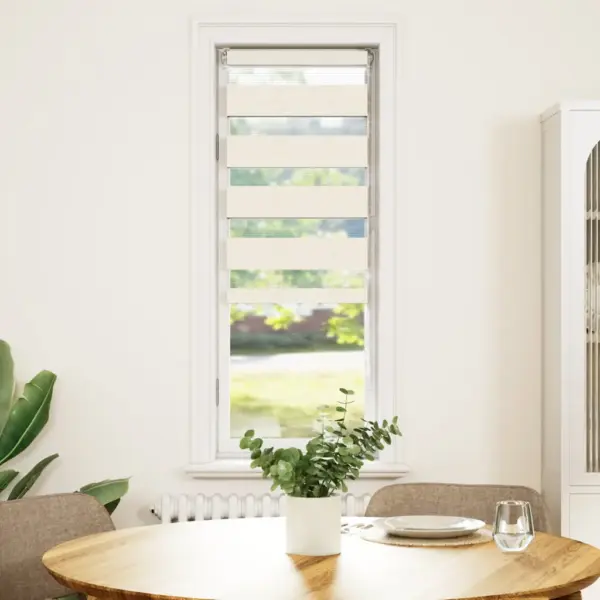 Zebra-ruloo marmorbeež, 50 x 150 cm, polüester, kettmehhanismiga – 2