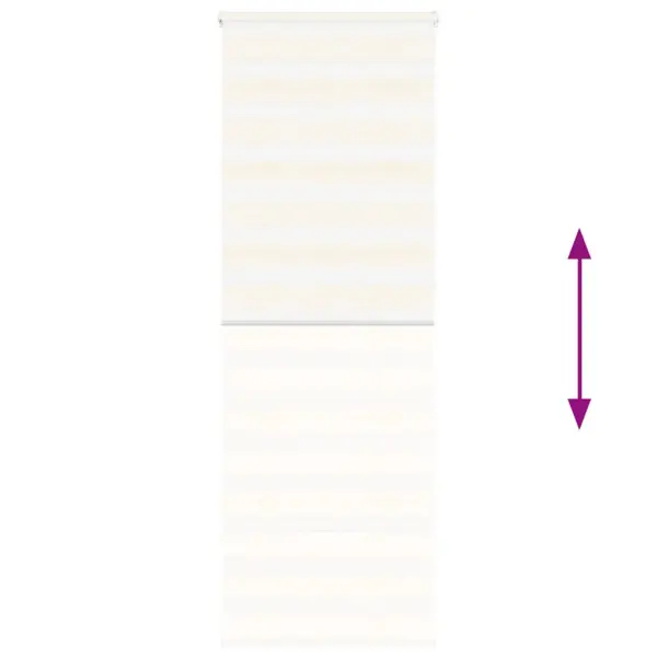 Marmorbeež zebraruloo privaatsuse ja valguse reguleerimiseks, 70 x 230 cm, 100% polüester, alumiinium ülemine siin – 5