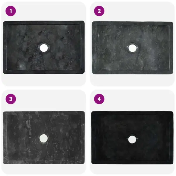 Marmorist valamukauss, kõrgläikega must, 45 x 30 x 12 cm – 10