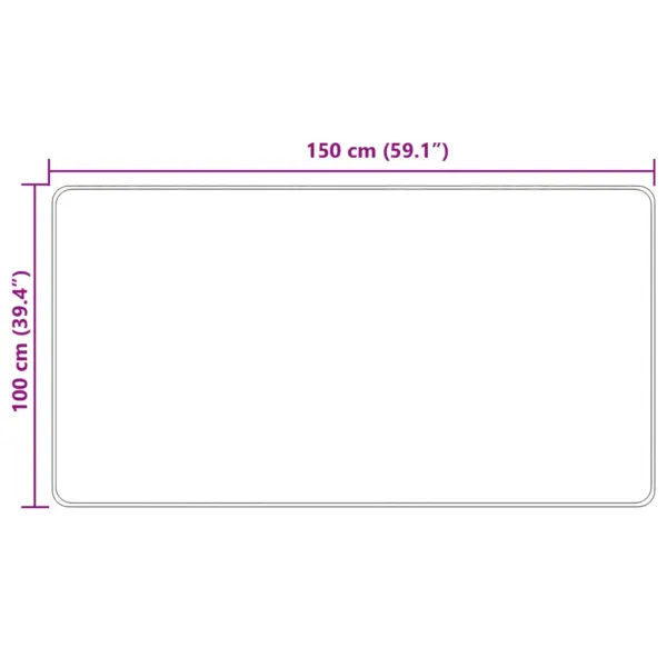 Kreemikas koridorivaip Marsa libisemiskindla PVC-alusega, 150 x 100 cm, polüester – 7