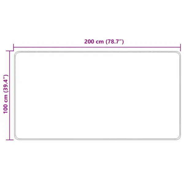 Kreemjas koridorivaip Marsa, libisemiskindla PVC põhjaga, 200 x 100 cm – 7